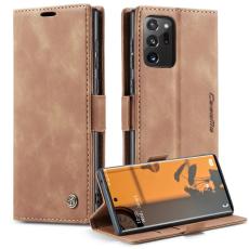 Caseme - CASEME 013 Simplicity Läderfodral för Samsung Galaxy Note20 Ultra - Brun
