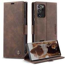 Caseme - CASEME 013 Simplicity Läderfodral för Samsung Galaxy Note20 Ultra - Coffee