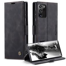 Caseme - CASEME 013 Simplicity Läderfodral för Samsung Galaxy Note20 Ultra - Svart