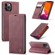 Caseme - CASEME 013 Wallet Auto-absorbed Leather Flip Case iPhone 12 Pro Max Wine Red