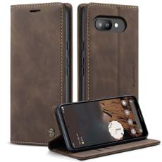 Caseme - CASEME 013 Wallet Case f&ouml;r Google Pixel 9a - PU L&auml;der - Kaffe