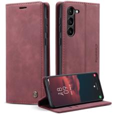 Caseme - CASEME 013 Wallet Case f&ouml;r Samsung Galaxy S23 - Vinr&ouml;d