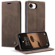 Caseme - CASEME 013 Wallet Case iPhone 16e PU Läder Fodral - Kaffe