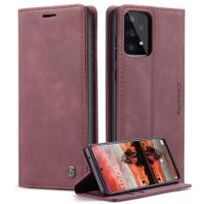 Caseme - CASEME 013 Wallet Skal PU L&auml;der TPU f&ouml;r Samsung Galaxy A33 5G - R&ouml;d