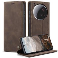 Caseme - CASEME 013 Xiaomi 15 Ultra Wallet Case PU Läder Fodral - Kaffe