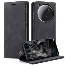 Caseme - CASEME 013 Xiaomi 15 Ultra Wallet Case PU Läder Fodral Svart