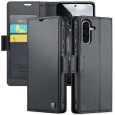 Caseme - CASEME 023 Läderfodral för Samsung Galaxy A56 5G - Svart
