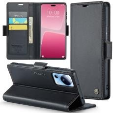 Caseme - CASEME Pl&aring;nboksfodral Konstl&auml;der f&ouml;r Xiaomi 13 Lite / Civi 2 - Svart