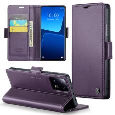 Caseme - CASEME 023 Xiaomi 13 Pro 5G Läderfodral RFID Blockering Lila