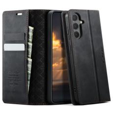 Caseme - CASEME 033 Samsung Galaxy A55 5G Skal RFID Skydd Läder Svart