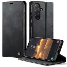 Caseme - CASEME 033 Samsung Galaxy A56 5G Skal RFID Blocker Läder Svart