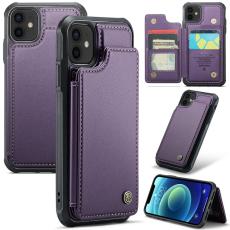 Caseme - CASEME C22 Fodral f&ouml;r iPhone 12/12 Pro L&auml;der med RFID Lila