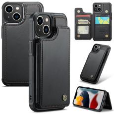 Caseme - CASEME C22 iPhone 13 Skal i Läder med RFID, Svart
