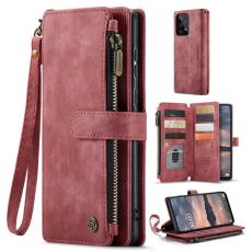 Caseme - CASEME C30 Fodral f&ouml;r Samsung Galaxy A33 5G med rem - R&ouml;d