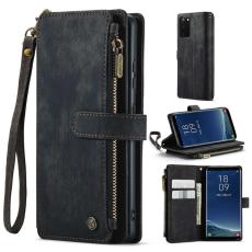 Caseme - CASEME C30 Fodral för Samsung Galaxy S20 - Svart PU Läder