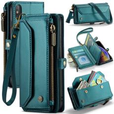 Caseme - CASEME C36 Läderfodral för iPhone X/XS med kortfack - Grön