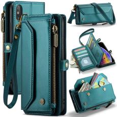 Caseme - CASEME C36 Läderfodral för iPhone XS Max med kortfack - Grön