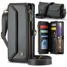 Caseme - CASEME C36 Läderfodral för Samsung Galaxy A32/M32 5G - Svart