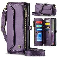 Caseme - CASEME C36 Läderfodral för Samsung Galaxy A35 5G - Lila