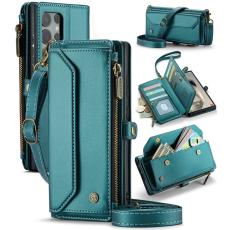 Caseme - CASEME C36 Läderfodral för Samsung Galaxy S24 Ultra - Grön