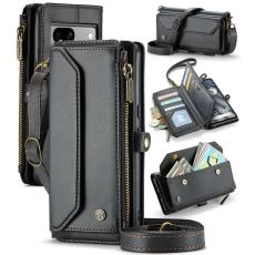 Caseme - CASEME C36 Läderfodral till Google Pixel 7a - Svart