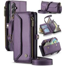 Caseme - CASEME C36 Läderfodral till Samsung Galaxy S24 - Lila