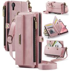 Caseme - CASEME C39 Fodral till iPhone XR 6.1 tum Läder Rosa
