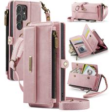 Caseme - CASEME C39 Samsung Galaxy S25 Ultra Skal RFID Blocker Rosa