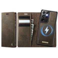 Caseme - CASEME C49 Fodral för Samsung Galaxy S21 Ultra 5G - Kaffe