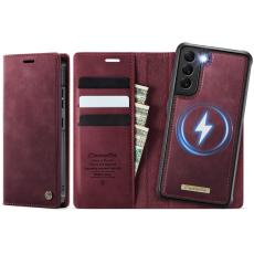 Caseme - CASEME C49 Fodral för Samsung Galaxy S22 5G MagSafe Röd