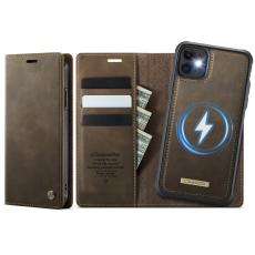 Caseme - CASEME C49 iPhone 11 Skal MagSafe RFID Blocker Läder Kaffe