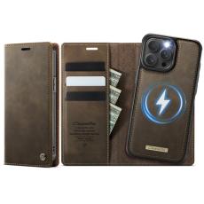 Caseme - CASEME C49 iPhone 14 Pro Max Skal MagSafe RFID Läder Kaffe