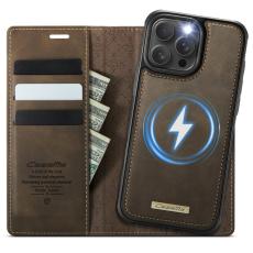 Caseme - CASEME C49 iPhone 15 Pro Skal MagSafe RFID Läder Kaffe