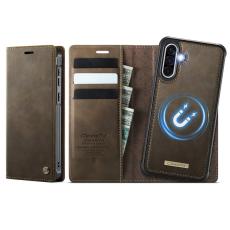 Caseme - CASEME C49 Samsung Galaxy A56 5G Skal RFID Blocker Läder Kaffe