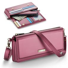 Caseme - CASEME Me30 Telefonläderväska RFID Blocker Röd 4.0-6.7 tum