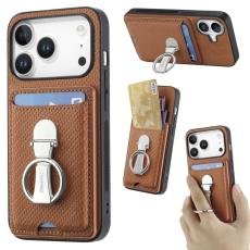 CASENEO - CASENEO C1-19 iPhone 17 Pro Max Skal Fällbart Ställ Läder Brun