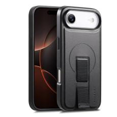 CASENEO - CASENEO iPhone Air Magnetiskt Fodral Handledsrem PU Läder Svart