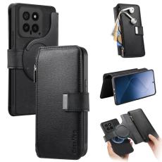 CASENEO - CASENEO MW-02 Xiaomi 14 Läderfodral Magnetiskt Svart