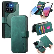 CASENEO - CASENEO MW-03 Fodral för Xiaomi 14T Detachable Wallet Grön