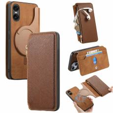 CASENEO - CASENEO Sony Xperia 10 VI Skal Läder Avtagbart Magnetiskt Brun