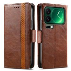 CASENEO - CASENEO Xiaomi 17 Pro Skal PU Läder Fodral med RFID - Mörkbrun