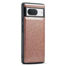 DG.MING - DG.MING Google Pixel 8 Skal Glitter PU L&auml;der + PC + TPU - Guld