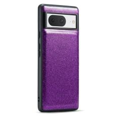 DG.MING - DG.MING Google Pixel 8 Skal Glitter PU L&auml;der + PC + TPU - Lila