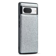 DG.MING - DG.MING Google Pixel 8 Skal Glitter PU L&auml;der+PC+TPU Silver