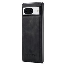 DG.MING - DG.MING Google Pixel 8 Skal PU L&auml;der Coated PC+TPU - Svart