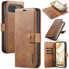 DG.MING - DG.MING Google Pixel 9 / 9 Pro Skal Avtagbart Läder - Brun