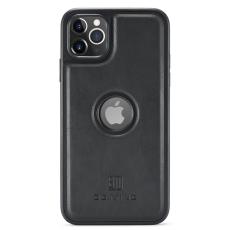 DG.MING - DG.MING iPhone 11 Pro Max Skal Läderbeläggning Svart