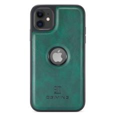DG.MING - DG.MING iPhone 11 Skal PU Läder Coated PC+TPU - Grön