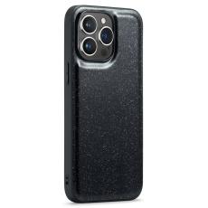 DG.MING - DG.MING iPhone 12 Pro Max Skal Glitter PU L&auml;der Svart