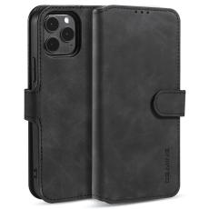 DG.MING - DG.MING iPhone 13 mini Fodral Retro Läder Svart